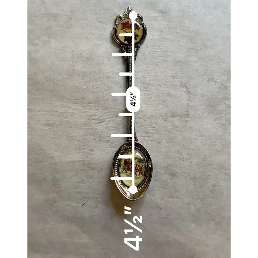 V7 Knotts Souvenir Vista Silver Plated Collectible Vintage Spoon 4